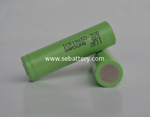 China 3000mAh ICR18650-30B lithium ion 3.7V for samsung 18650 battery supplier