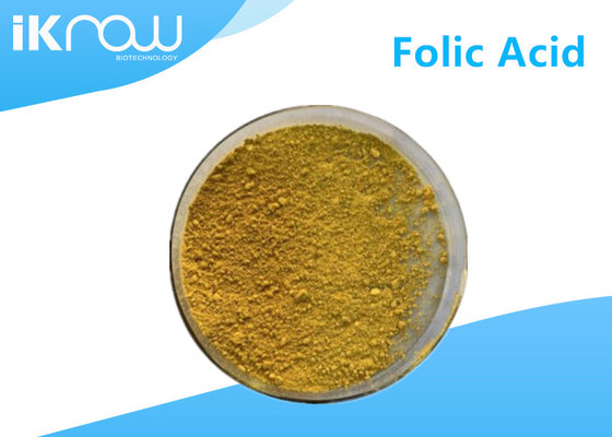Orange Yellow Powder Folic Acid Derivatives 99% CAS 59-30-3 VitaminB9 Nutritional Supplements