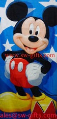 China New &quot;Mickey Mouse&quot; Baby Towel Cotton Bath Towels 140*70cm Kids Beach Towels supplier