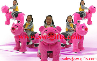 China Amusement rides electric riding plush toy ride battery animal car exporter supplier
