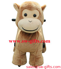 China Popular ride on furry motorized plush riding lovely kiddie ride toys supplier