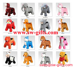China CE hot sale battery operated motorized plush riding animals,panda electric scooter supplier