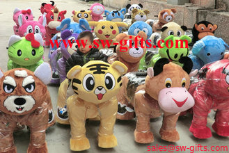 China China Supplier Kids Ride Plush Walking Animal Rides with Led lights for Sale supplier