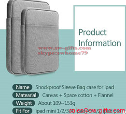 China Shockproof Tablet Sleeve Pouch Case 2017 new for iPad mini 2 3 4 iPad Air 1/2 Pro 9.7 inch Cover thick AKR supplier