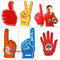 Customer Made Finger Match Fan EVA Foam Hand Finger Cheering Promotional Wewing Eva supplier