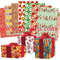 Gift Wrapping Paper Roll with gold paper sheet for Christmas Gift boxes Show Boxes supplier