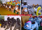 Kids' electric bike riding toys,motorized plush riding animals,plush sit on animals toys supplier