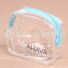 transparent PVC traveling toiletry bags waterproof lady cosmetic hanging bags