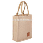 natural jute material shopping tote bags custom logo promotional grocery gunny bags