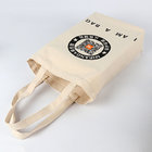 personalzied slogan printing portable canvas grocery bags cheap promotional giveaways