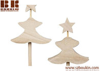 Hot Sale Outdoor Wooden Carving Craft Ornament Christmas Tree Stand