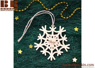 Christmas Tree Ornaments Wooden Hanging Snowflake Xmas Decorations Wood Snowflake Ornament Christmas Gift