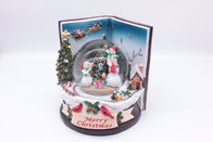Christmas music  Book Resin Water Ball Snow Globe Water Globe