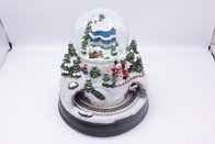 Wholesale polyresin souvenir gifts snow globe resin christmas santa claus water globe