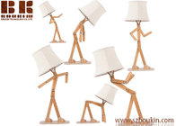 High Quality Modern Decorate Wood table lamp Carving 3D Led Night Light