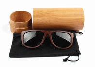 Wood Sunglasses Box Men Women Square Wooden Eyeglass Frames Bamboo Case