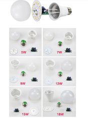 China SKD Aluminum Plastic LED Bulb Raw Material For 3W 5W 7W 9W 10W 12W 13W E27 B22 supplier