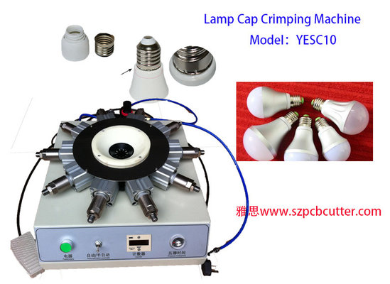 LED Lamp Cap Holder Crimping Machine For E27 B22 E22 With One Day Lead Time supplier