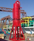 Drilling Fluids free gas seperating Machinery High Capacity Mud gas separator