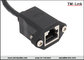 Panel mount shielded CAT5e RJ45 male to female extension Network Patch Cable supplier