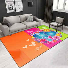 China Flower pattern large area rug for living room and bedroom carpet custom size &amp; thickness supplier