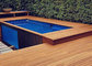 Beach Houses Steel European Luxury Swimming Pool Sale Cross Box Window Training Frame Wooden Prefab Swimming Pool