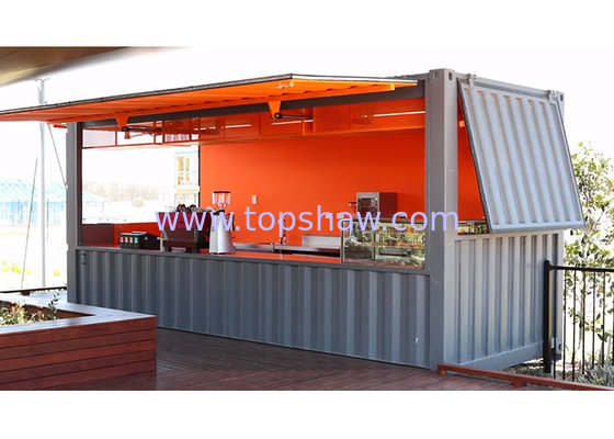 Topshaw Popular Prefab House Modular Container Shops Prefabricated Restaurant Bar