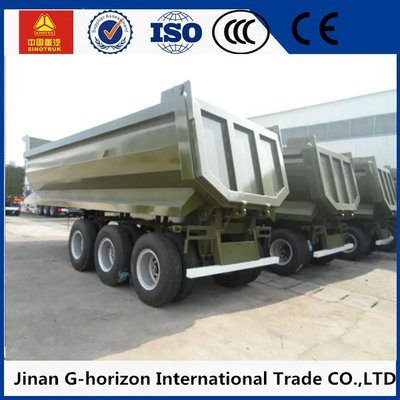 China High Strength 3 Axles 70 Tons Steel Hydraulic Rear End U shaped Dump Semi Trailer supplier