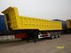 3 Axles Dump Tractor Trailer , Semi Dump Trailers 45T Capacity SGS supplier
