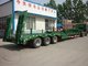 Green Red Low Bed Semi Trailers With Hydraulic Mechanical Suspension supplier