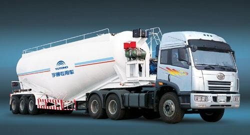 Durability Bulk Cement Truck Transporter Trailer 2 Axles 3 Axles Optional supplier