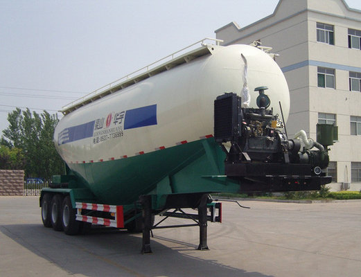 Semi Bulk Cement Tank With Air Compressor High Strength Steel Material supplier