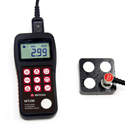 High Contrast LCD Coating Thickness Gauge , Auto Shutdown Function Steel Thickness Tester MT190