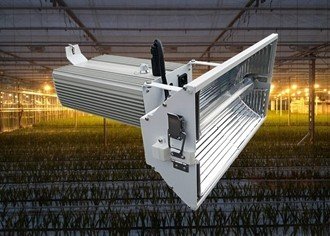 Aluminum Hood Greenhouse Grow Lights With 1000 Watts Double - Ended HPS Lamp supplier