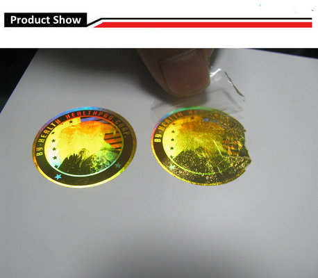 China Disposable Hologram Sticker holographic label silver labels void label anti counterfeiting label supplier