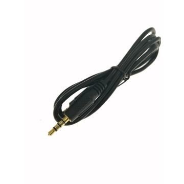 Black PVC External 3.5MM Aluminum Alloy Shell Male To Male Audio Cable More Durable Transmit Better Sound