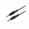 Black PVC External 3.5MM Aluminum Alloy Shell Male To Male Audio Cable More Durable Transmit Better Sound