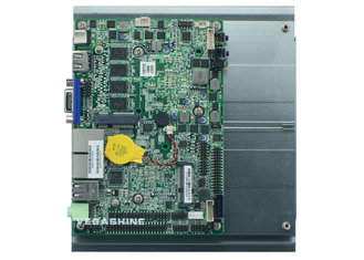 China 3.5 inch Fanless Embedded Motherboard dual gigabit LAN ,dual 24bit LVDS  DC power supply supplier