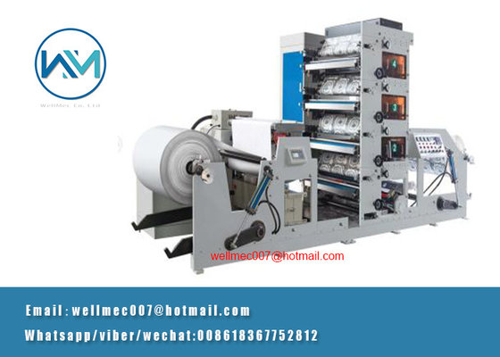 China RY series 4 colors thermal paper jumbo rolls flexo Printing Machine supplier