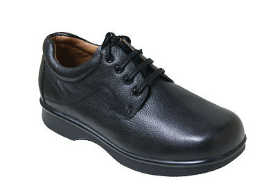 China Genuine Leather Mens Lace-up Wider Width Arthritis Shoes Comfort Shoes Work Shoes supplier