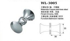 glass door handle shower door knob shower door hardware WL-3005 Dia.33x30mm
