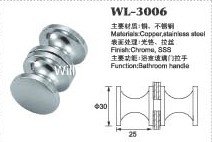 small door handle shower door knob shower door hardware WL-3006 Dia.30x25mm