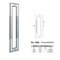 glass door  handle pull and push WL-1008 entry door handles set chrome Stainless Steel