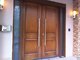 wooden door handles brass / SUS entry door handles set Dia. 32mm tub L600-L1800 W-DH604 glass door  handle
