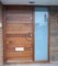 Dia. 32mm tub curved design gate handles brass / SUS exterior door handles set W-DH606 glass shower door  handle
