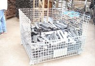 Galvanizing Wire Mesh Storage Cage / Wire Container For Warehouse Use Steel Container Cage for Warehouse Storage