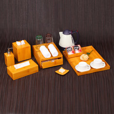 China Free sample 5-star luxury hotel bamboo finished acrylic bathroom supplies shenzhen supplier