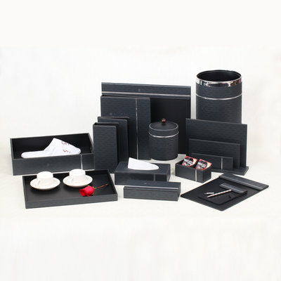 Wholesale china manufacturer cheap price leather sets luxury hotel supplies supplier