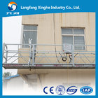 China ZLP250 / ZLP630/ ZLP800 construction gondola , lifting cradle , suspended wire rope platform with ltd Hoist xinghe manufacturer