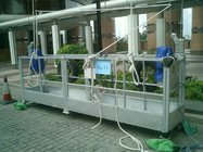 China ~9.5m/min adjustable suspended hanging scaffolding , Hoist suspended platform , electric winch gondola manufacturer
